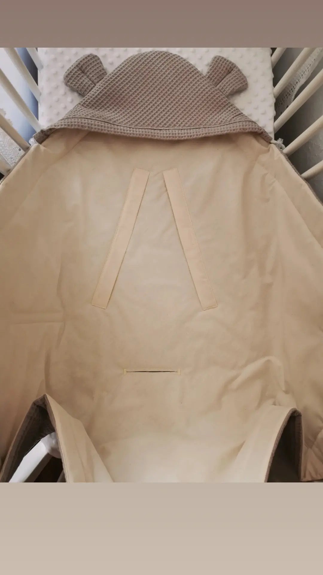 Einschlagdecke für Babyschale & Kinderwagen Waffelstoff