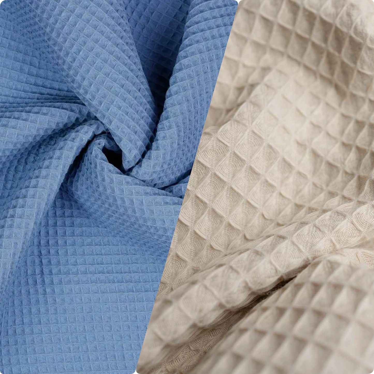 Bettumrandung aus Waffelpiqué Nestchen