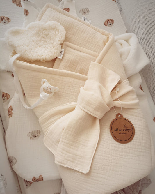 Baby-Hörnchen aus Musselin – 80x80 cm | Sanft & Natürlich