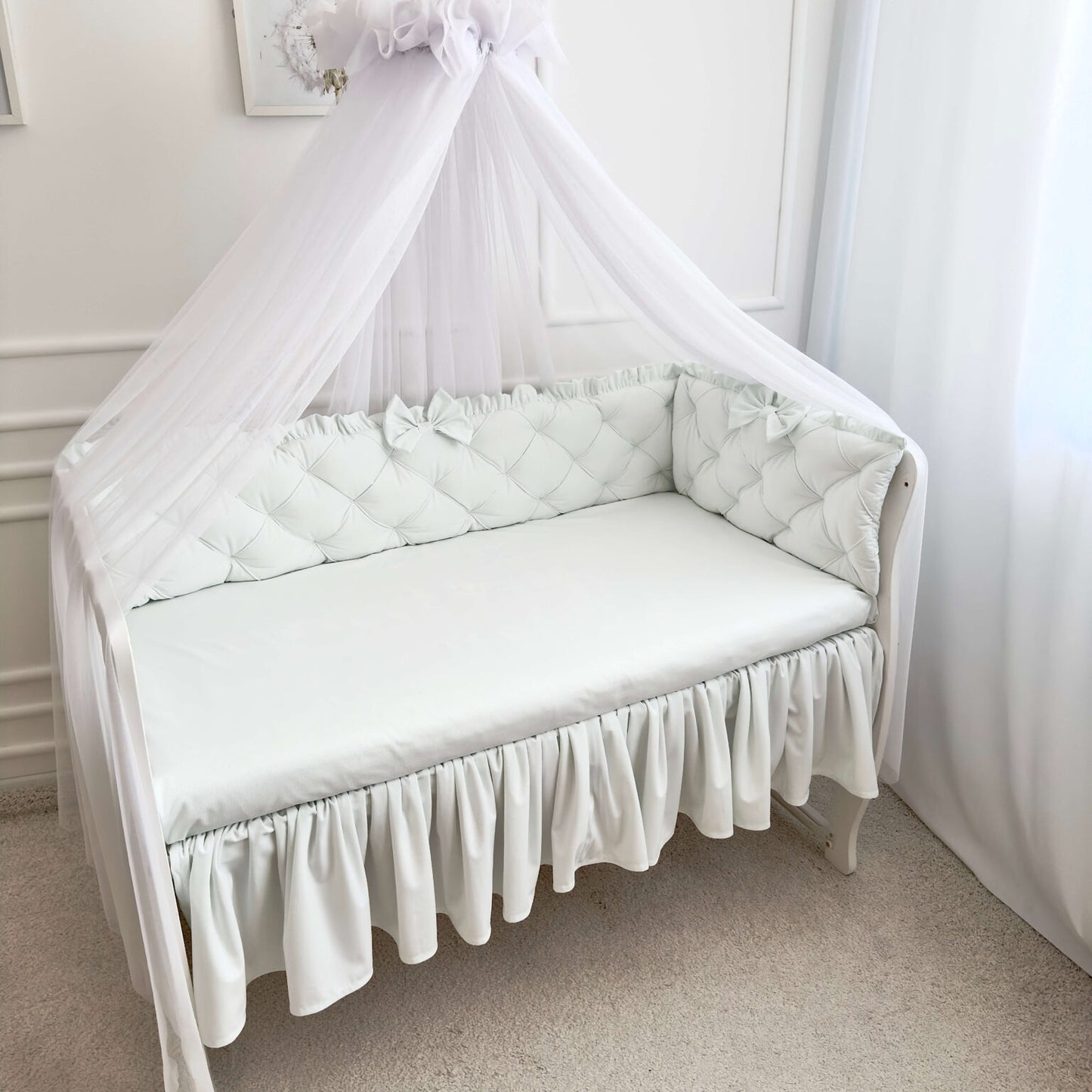 Bettvolant für Babybett – Velvet