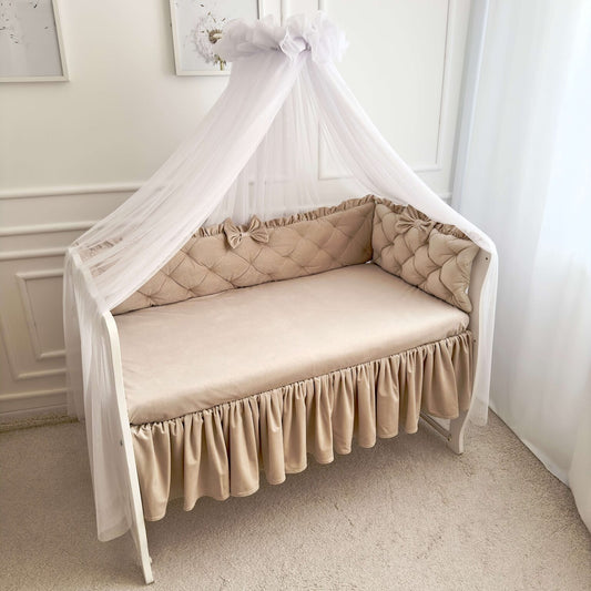 Bettvolant für Babybett – Velvet