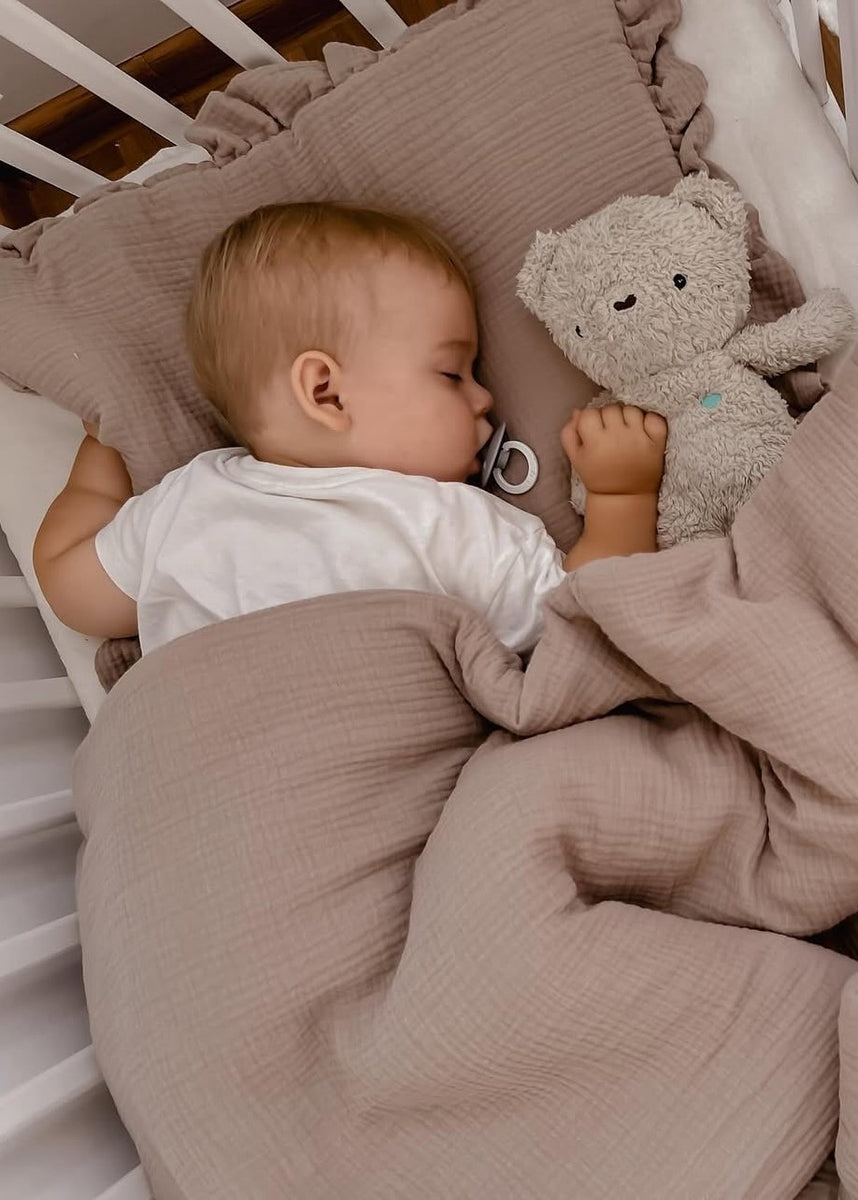 Musselin Bettwäsche-Set mit Rüschen – für Babys